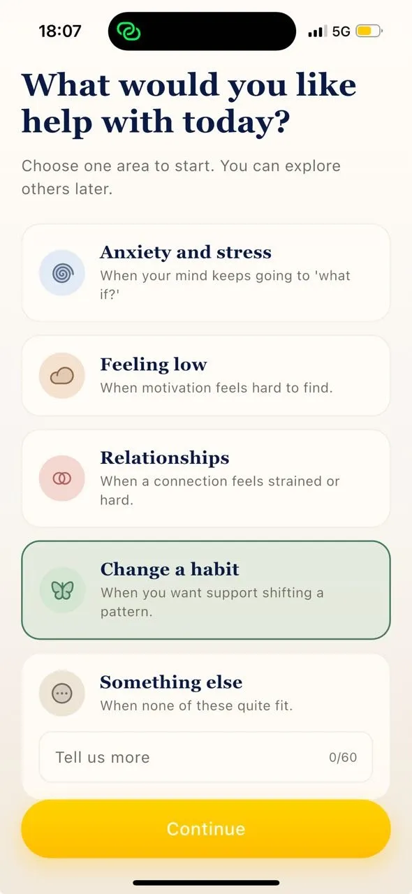 MyFreud app walkthrough